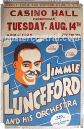 Jimmie Lunceford concert poster